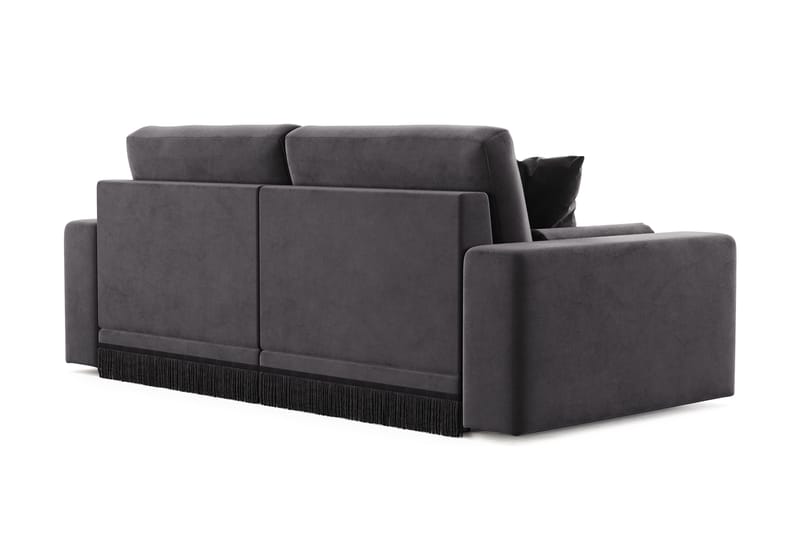 Adelsö by Gynning 3-sits Djup Sammetssoffa - Mörkgrå - Möbler - Soffa - 3 sits soffa