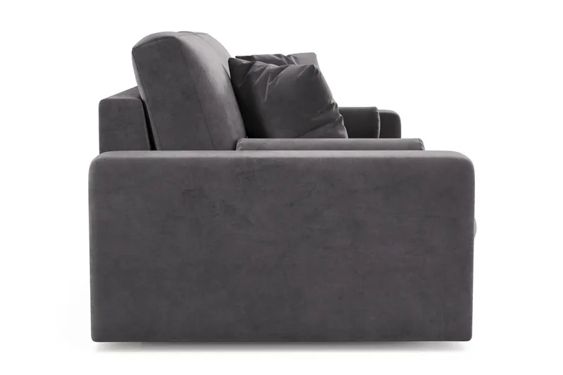 Adelsö by Gynning 3-sits Djup Sammetssoffa - Mörkgrå - Möbler - Soffa - Sammetssoffa