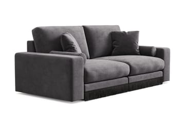 Adelsö by Gynning 3-sits Djup Sammetssoffa - Mörkgrå - Möbler - Soffa - Sammetssoffa