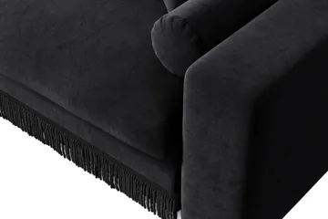 Adelsö by Gynning 3-sits Djup Sammetssoffa - Svart - Möbler - Soffa - Sammetssoffa