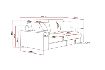 Adelsö by Gynning 3-sits Djup Soffa i bred Manchester - Beige - Möbler - Soffa - 3 sits soffa