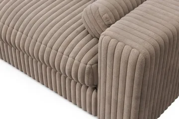 Adelsö by Gynning 3-sits Djup Soffa i bred Manchester - Greige - Möbler - Soffa - 3 sits soffa