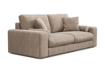 Adelsö by Gynning 3-sits Djup Soffa i bred Manchester - Greige - Möbler - Soffa - 3 sits soffa