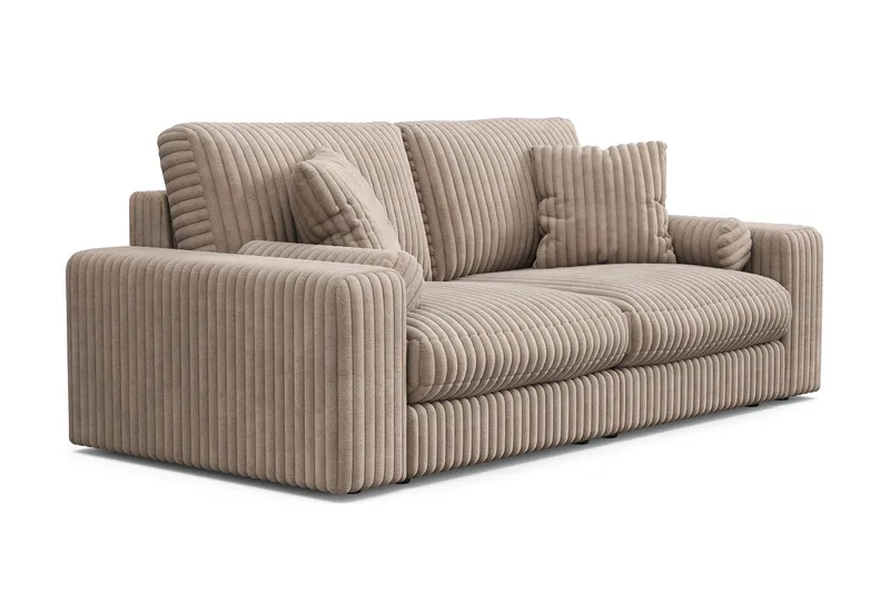 Adelsö by Gynning 3-sits Djup Soffa i bred Manchester - Greige - Möbler - Soffa - 3 sits soffa