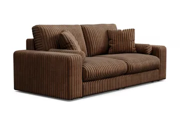 Adelsö by Gynning 3-sits Djup Soffa i bred Manchester - Mörkbrun - Möbler - Soffa - 3 sits soffa