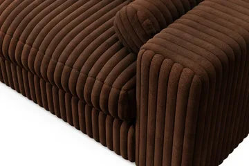 Adelsö by Gynning 3-sits Djup Soffa i bred Manchester - Mörkbrun - Möbler - Soffa - 3 sits soffa