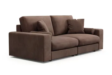 Adelsö by Gynning 3-sits Djup Soffa i Manchester - Brun - Möbler - Soffa - 3 sits soffa