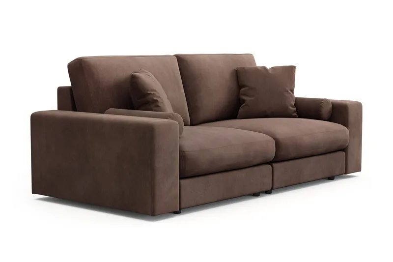 Adelsö by Gynning 3-sits Djup Soffa i Manchester - Brun - Möbler - Soffa - 3 sits soffa
