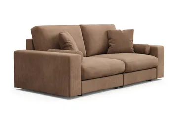 Adelsö by Gynning 3-sits Djup Soffa i Manchester - Brun - Möbler - Soffa - 3 sits soffa