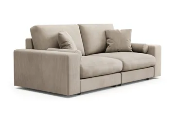 Adelsö by Gynning 3-sits Djup Soffa i Manchester - Greige - Möbler - Soffa - 3 sits soffa