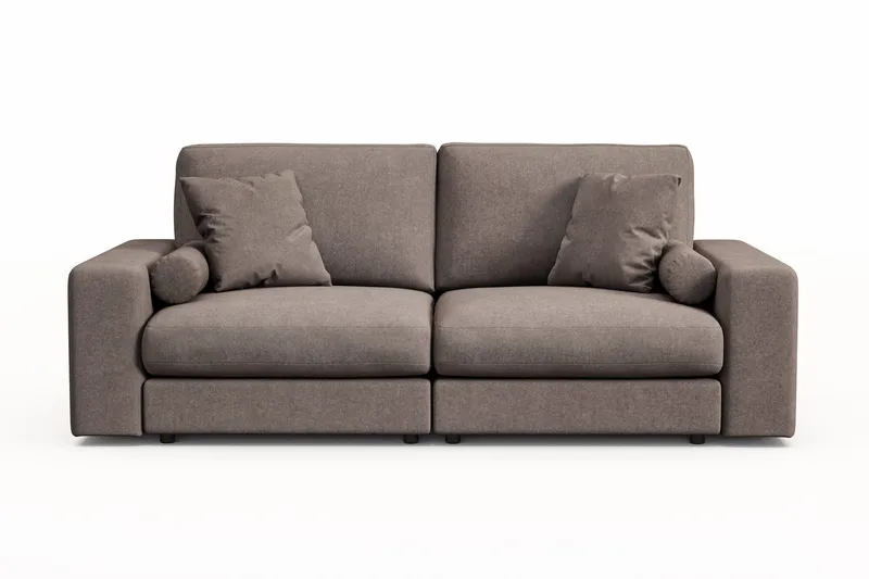 Adelsö by Gynning 3-sits Djup Soffa i Tyg - Brun - Möbler - Soffa - 3 sits soffa