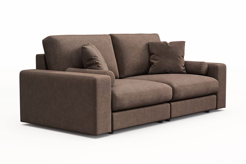 Adelsö by Gynning 3-sits Djup Soffa i Tyg - Brun - Möbler - Soffa - 3 sits soffa