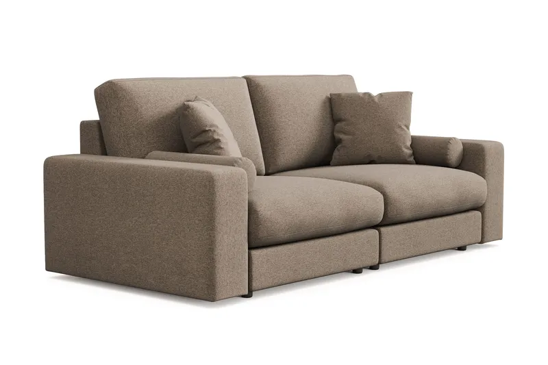 Adelsö by Gynning 3-sits Djup Soffa i Tyg - Brun - Möbler - Soffa - 3 sits soffa