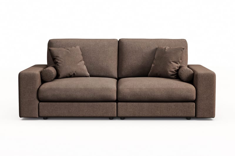 Adelsö by Gynning 3-sits Djup Soffa i Tyg - Brun - Möbler - Soffa - 3 sits soffa