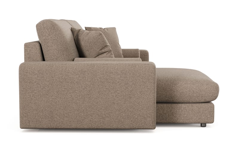 Adelsö by Gynning 3-sits Vändbar L-formad Djup Divansoffa i Tyg - Brun - Möbler - Soffa - Divansoffa & schäslongsoffa - 3 sits soffa med divan