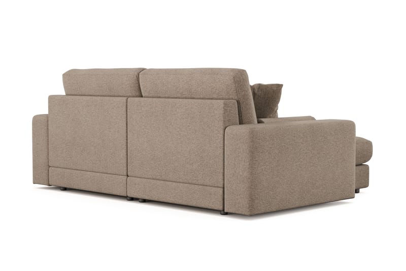 Adelsö by Gynning 3-sits Vändbar L-formad Djup Divansoffa i Tyg - Brun - Möbler - Soffa - Divansoffa & schäslongsoffa - 3 sits soffa med divan