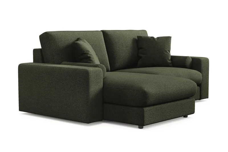 Adelsö by Gynning 3-sits Vändbar L-formad Djup Divansoffa i Tyg - Grön - Möbler - Soffa - Divansoffa & schäslongsoffa - 3 sits soffa med divan