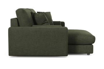 Adelsö by Gynning 3-sits Vändbar L-formad Djup Divansoffa i Tyg - Grön - Möbler - Soffa - Divansoffa & schäslongsoffa - 3 sits soffa med divan