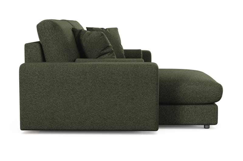 Adelsö by Gynning 3-sits Vändbar L-formad Djup Divansoffa i Tyg - Grön - Möbler - Soffa - Divansoffa & schäslongsoffa - 3 sits soffa med divan