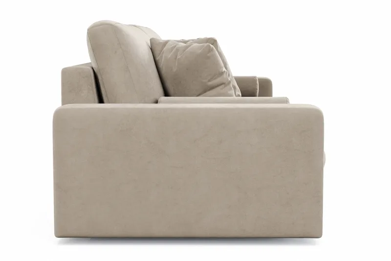 Adelsö by Gynning 4-sits Djup Sammetssoffa - Beige - Möbler - Soffa - 4 sits soffa