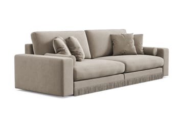 Adelsö by Gynning 4-sits Djup Sammetssoffa - Beige - Möbler - Soffa - 4 sits soffa