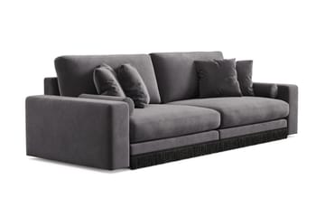 Adelsö by Gynning 4-sits Djup Sammetssoffa - Mörkgrå - Möbler - Soffa - 4 sits soffa