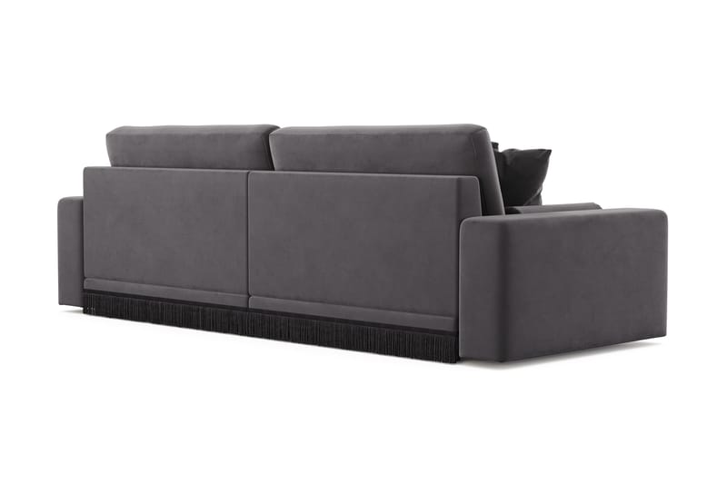 Adelsö by Gynning 4-sits Djup Sammetssoffa - Mörkgrå - Möbler - Soffa - 4 sits soffa