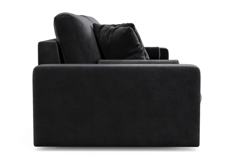 Adelsö by Gynning 4-sits Djup Sammetssoffa - Svart - Möbler - Soffa - 4 sits soffa