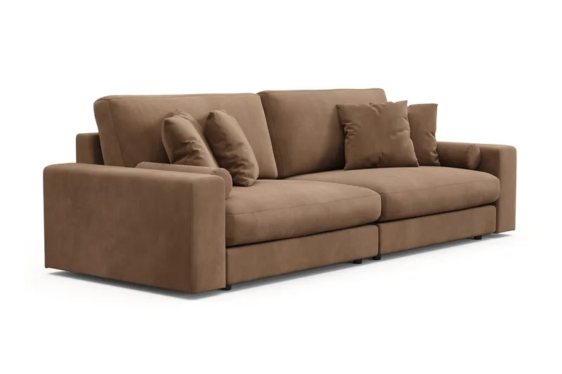 Adelsö by Gynning 4-sits Djup Soffa i Manchester - Brun - Möbler - Soffa - 4 sits soffa