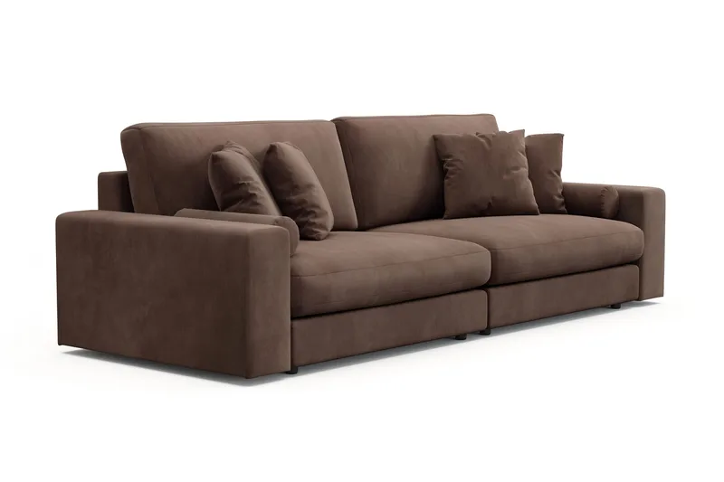 Adelsö by Gynning 4-sits Djup Soffa i Manchester - Brun - Möbler - Soffa - 4 sits soffa