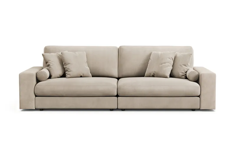 Adelsö by Gynning 4-sits Djup Soffa i Manchester - Greige - Möbler - Soffa - 4 sits soffa