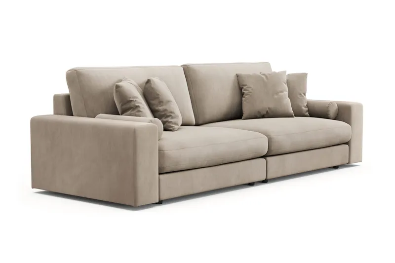 Adelsö by Gynning 4-sits Djup Soffa i Manchester - Greige - Möbler - Soffa - 4 sits soffa