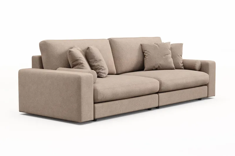 Adelsö by Gynning 4-sits Djup Soffa i Tyg - Beige - Möbler - Soffa - 4 sits soffa