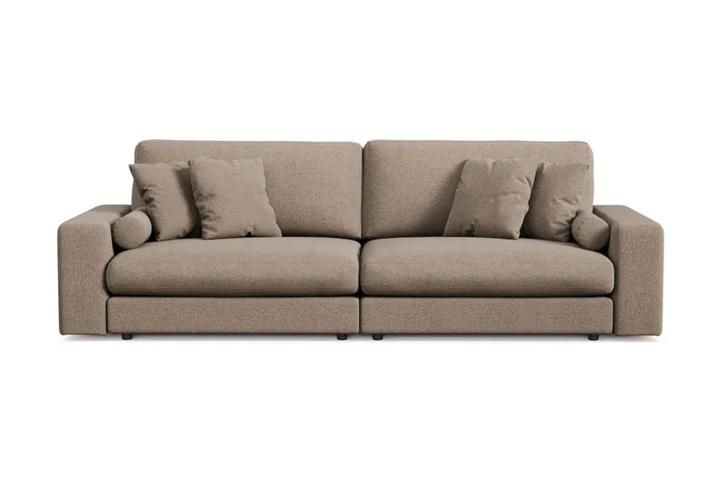 Adelsö by Gynning 4-sits Djup Soffa i Tyg, Brun
