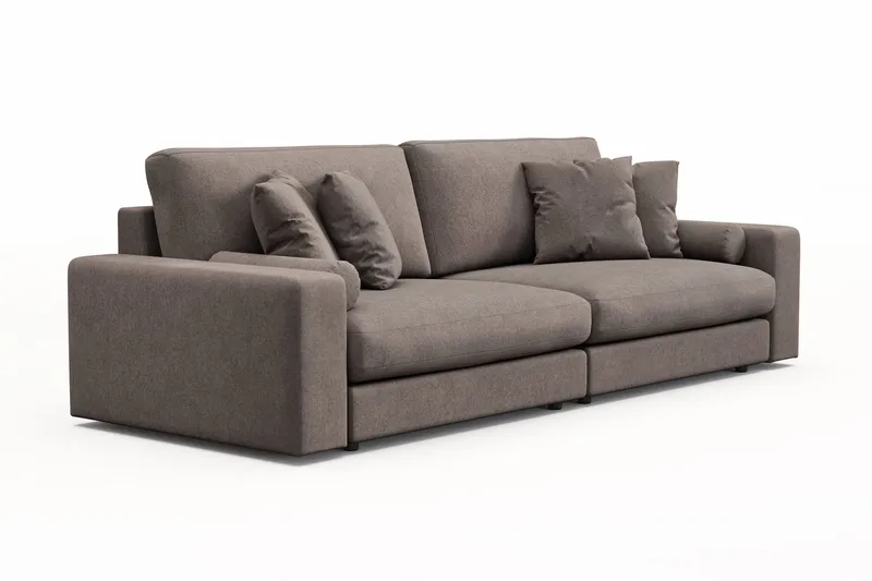 Adelsö by Gynning 4-sits Djup Soffa i Tyg - Brun - Möbler - Soffa - 4 sits soffa