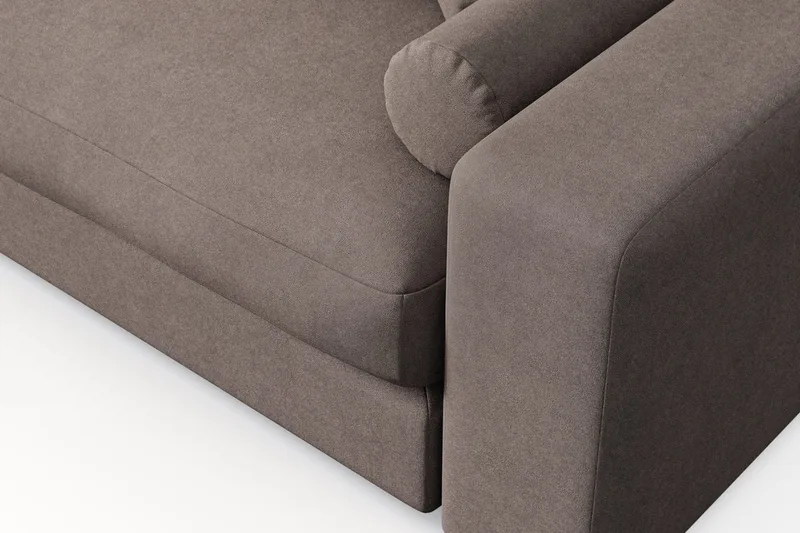 Adelsö by Gynning 4-sits Djup Soffa i Tyg - Brun - Möbler - Soffa - 4 sits soffa