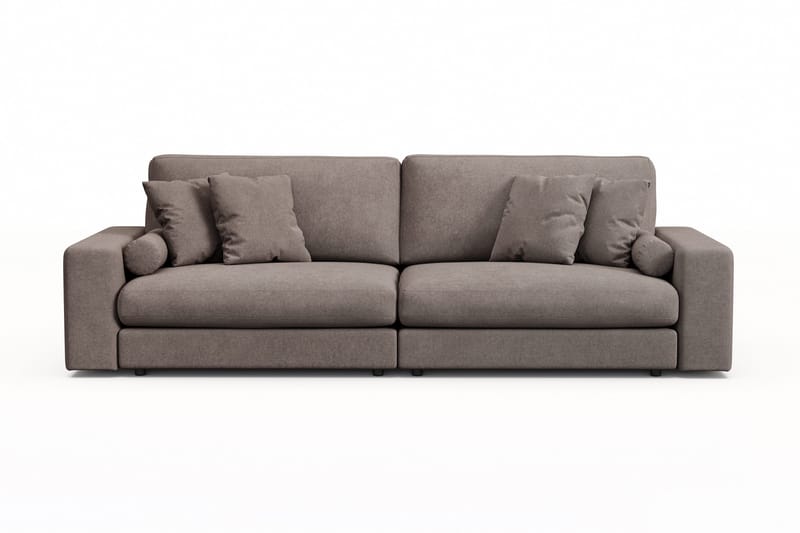 Adelsö by Gynning 4-sits Djup Soffa i Tyg - Brun - Möbler - Soffa - 4 sits soffa