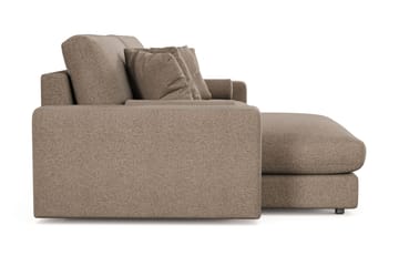 Adelsö by Gynning 4-sits Vändbar L-formad Djup Divansoffa i Tyg - Brun - Möbler - Soffa - Divansoffa & schäslongsoffa - 4 sits soffa med divan