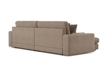 Adelsö by Gynning 4-sits Vändbar L-formad Djup Divansoffa i Tyg - Brun - Möbler - Soffa - Divansoffa & schäslongsoffa - 4 sits soffa med divan