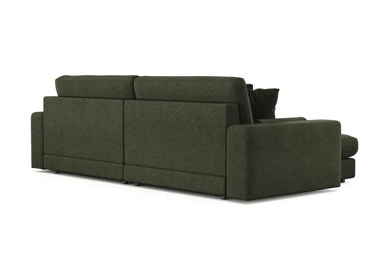 Adelsö by Gynning 4-sits Vändbar L-formad Djup Divansoffa i Tyg - Grön - Möbler - Soffa - Divansoffa & schäslongsoffa - 4 sits soffa med divan