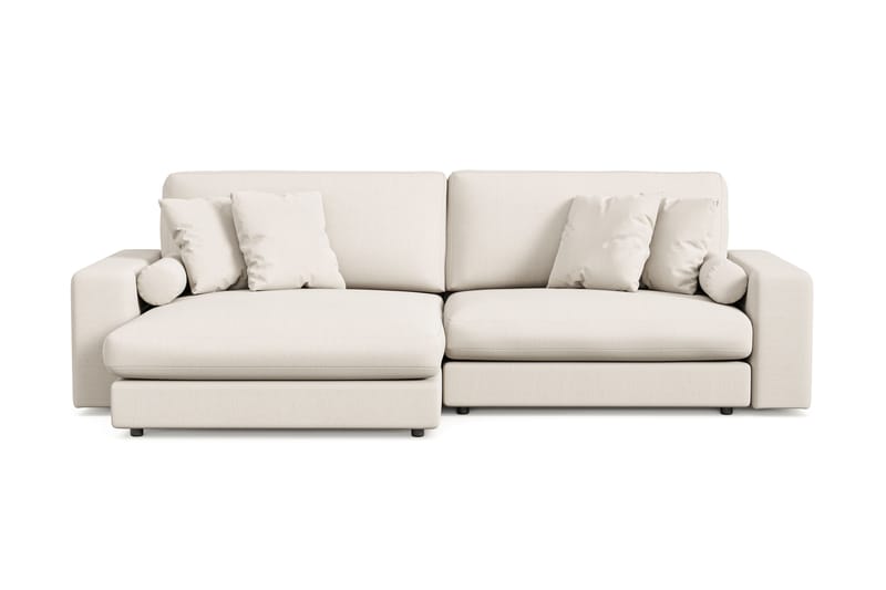 Adelsö by Gynning 4-sits Vändbar L-formad Djup Divansoffa i Tyg - Ljusbeige - Möbler - Soffa - Divansoffa & schäslongsoffa - 4 sits soffa med divan