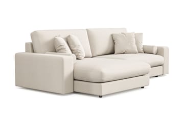 Adelsö by Gynning 4-sits Vändbar L-formad Djup Divansoffa i Tyg - Ljusbeige - Möbler - Soffa - Divansoffa & schäslongsoffa - 4 sits soffa med divan