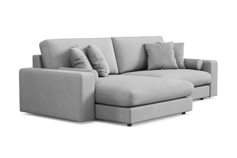 Adelsö by Gynning 4-sits Vändbar L-formad Djup Divansoffa i Tyg - Ljusgrå - Möbler - Soffa - Divansoffa & schäslongsoffa - 4 sits soffa med divan