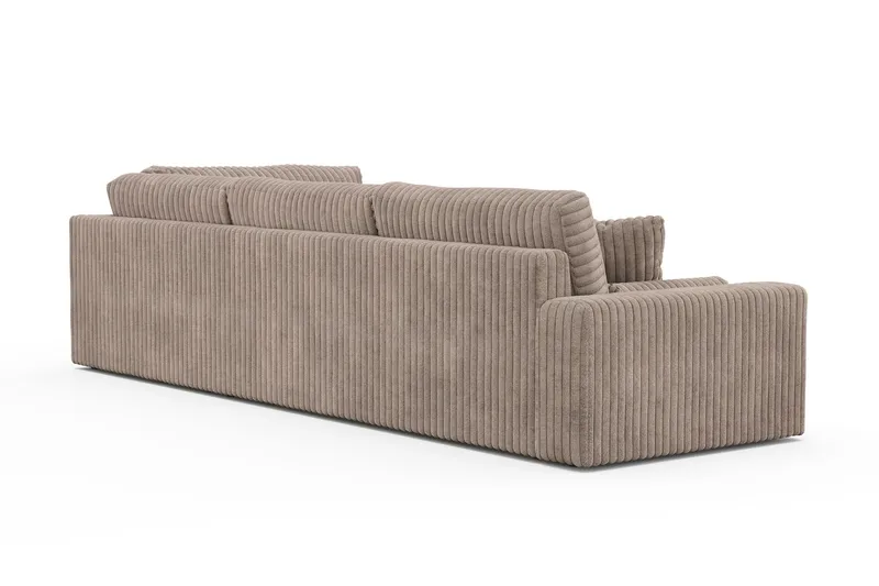 Adelsö by Gynning 5-sits Högervänd Djup Soffa med Divan i Manchester - Greige - Möbler - Soffa - Divansoffa & schäslongsoffa