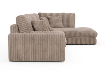 Adelsö by Gynning 5-sits Högervänd Djup Soffa med Divan i Manchester - Greige - Möbler - Soffa - Divansoffa & schäslongsoffa