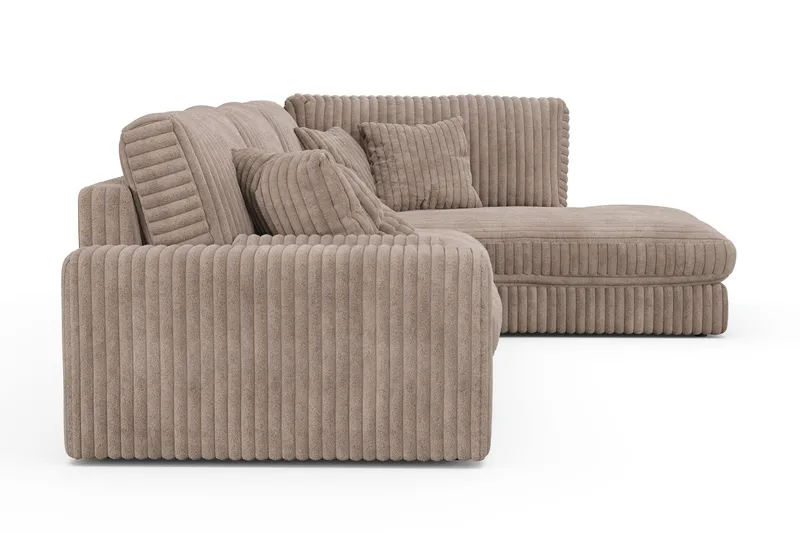 Adelsö by Gynning 5-sits Högervänd Djup Soffa med Divan i Manchester - Greige - Möbler - Soffa - Divansoffa & schäslongsoffa