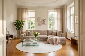 Adelsö by Gynning 5-sits Högervänd Djup Soffa med Divan i Manchester - Greige - Möbler - Soffa - Divansoffa & schäslongsoffa