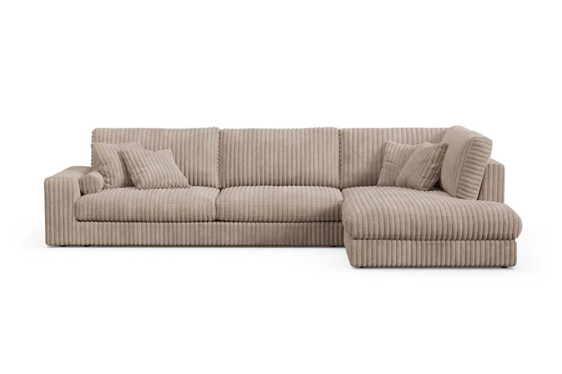 Adelsö by Gynning 5-sits Högervänd Djup Soffa med Divan i Manchester, Greige