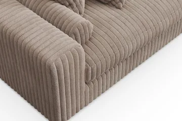 Adelsö by Gynning 5-sits Högervänd Djup Soffa med Divan i Manchester - Greige - Möbler - Soffa - Divansoffa & schäslongsoffa