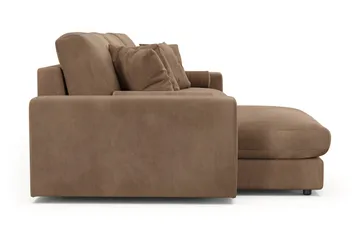 Adelsö by Gynning 5-sits Vändbar L-formad Djup Divansoffa i Manchester - Brun - Möbler - Soffa - Divansoffa & schäslongsoffa